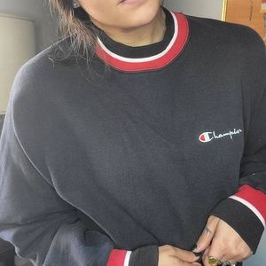 Vintage 90s Y2K 2000s Champion Pullover Sweatshirt Spellout StreetStyle XL